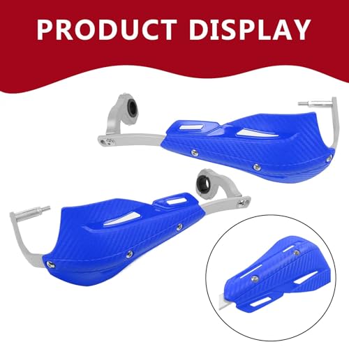 7/8" 22mm and 1 1/8" 28mm Handguard Motorcycle Handlebar Brake Lever Protection Hand Guards Replacement for Motorbike ATV Motocross Supermoto Racing Dirt Pit BIK(Blue) - color: Blue