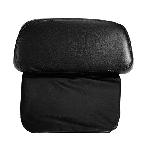 10.7" Chopped Luggage Trunk & Black Latch Backrest Fit For Harley 2014-2025 Touring Street Road Glide - color: Gloss Black Trunk + Small Backrest