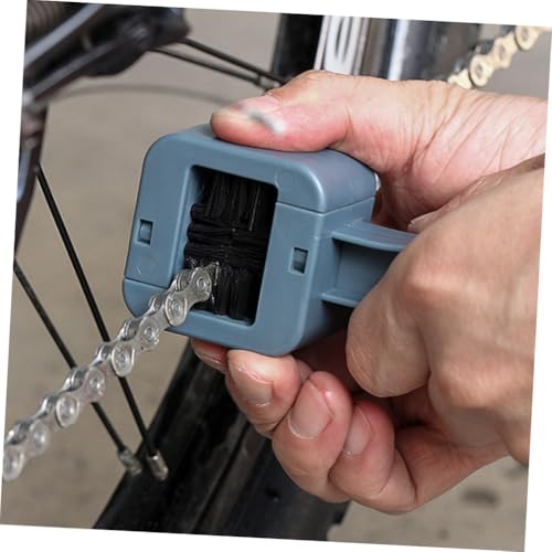 STOBAZA Bike Chain Cleaner Brush Set Reusable Ergonomic Motorcycle Chain Cleaning Brush for Bicycle and Mountain Bike Maintenance for Daily Use
