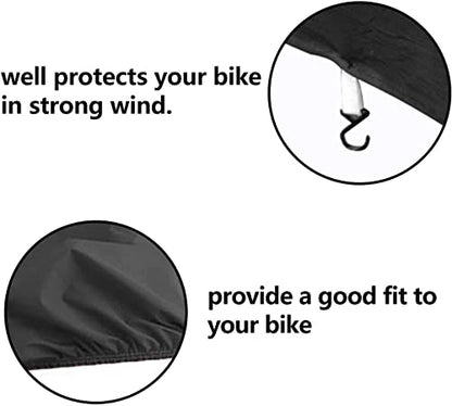 WinPower Indoor Motorcycle Cover Stretch Elastic Dustproof Covers for Motorbikes, 104 x 41 x 49 inches - size: 2XL(104 x 41 x 49 inches)