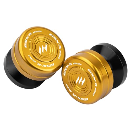 M8 Motorcycle Swingarm Sliders For GSX-R600 1992-2026 GSX-R 600Z 2022-2026 Swingarm Spools CNC Aluminum Heavy-Duty gsx-r 600 600z Accessories (Gold) - color: Gold