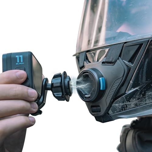 Magnetic Quick Release Motorcycle Helmet Chin Strap Mount Compatible with Go pro Hero 13,12,11,10, 9, 8, 7, (2018), 6 5,DJI Osmo Action 6/5 Pro/4/3/2, AKASO, SJCAM and More - color: T8 Pro