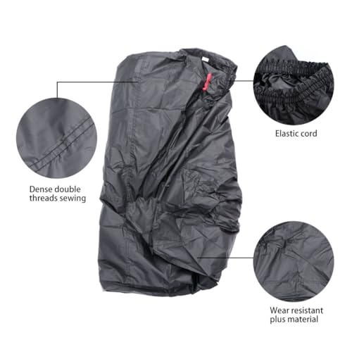 Universal Outdoor Motorcycle and ATV Cover Waterproof Sun Protection Oxford Cloth with Double Stitched Seams and Windproof Clasp, Anti-Theft Design for All-Season Use