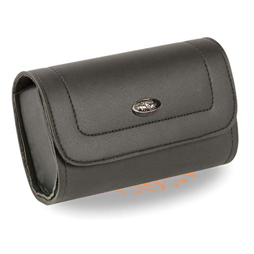 Milwaukee Leather Windshield Bag - PVC Motorcycle Storage w/Turn Lock or Hook Closure - Fits Most Bikes - One Size - color: SH63203-BLACK, size: One Size