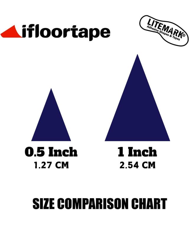 LiteMark Reflective Triangle Sticker for Bike, Helmet, Purple, 1 Inch - Pack of 42 Pcs - color: Purple
