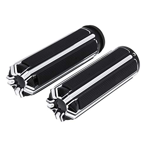 1" Electronic Throttle Defiance Handlebar Grips 25mm Hand Grips Fit for Harley Touring Street Glide Road King Road Glide Electra Glide - color: #4 Black