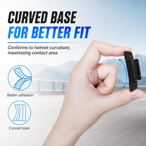 KIPYE Helmet Mount for GoPro Helmet Side Mount Top Mount Kit for Gopro Camera Hero 11/10/9/8/7/(2018)/6/5 Black,DJI Osmo Action 4/3/2,Insta360 ONE R,AKASO/Campark/YI and More