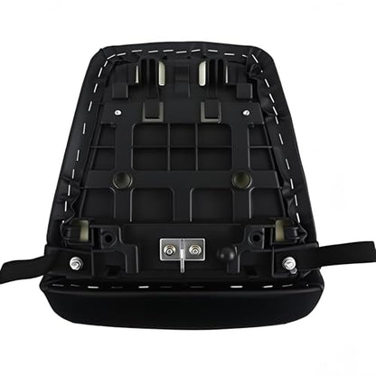 Rear Passenger Pillion Seat Compatible with Yamaha YZF R6 1998-2002 | Synthetic Leather Motorcycle Back Seat Replacement Pad for YZF-R6 1999 2000 2001 - Black - size: YZF R6#98-02