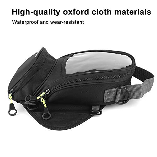Tbest Tank Bag Motorcycle Magnetic,Bag Bags Fuel Navigation Saddlebag Large Transparent Window Motorcycle Backpack