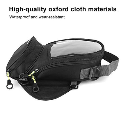 Tbest Tank Bag Motorcycle Magnetic,Bag Bags Fuel Navigation Saddlebag Large Transparent Window Motorcycle Backpack