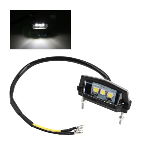 License Plate Light for Motorcycles,12V Shockproof and Sealing LED Motorcycle Tail Light for Illuminate Plates Clearly,Universal Motorcycle Lights Tag Lights for License Plate