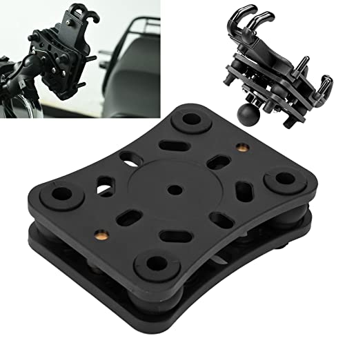 Motorcycle Mobile Phone Holder Buffer, Wireless Phone Bracket Shock Absorber with Silicone Columns for Bike Motorbike, Anti Vibration Mount Compatible with Smartphones