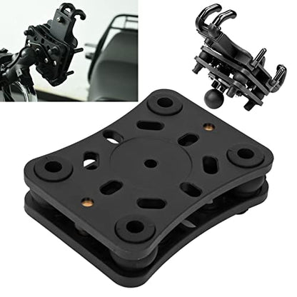 Motorcycle Mobile Phone Holder Shock Absorber, Bike Phone Bracket with Silicone Columns, Anti - Vibration Phone Mount for Motorbike, Universal Phone Holder with Wrench and Screws f