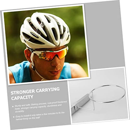iplusmile 2pcs Hat Rack Closet Hooks for Wall Jacket Hooks Helmet Storage Holder Hats Holder Rack Helmet Hanger Multipurpose Hanger Storage Rack White Wall-Mounted Motorcycle Steel