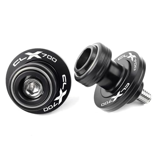 Compatible With CF CLX 700 700CL-X CL-X700 700CLX 700 CLX 700 CL-X CLX700 SPORT 2021 2022 2023 2024 CNC Motorcycle Swingarm Spools Sliders Swing Arm Spools Screws (Grey) - color: Grey