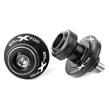 Compatible With CF CLX 700 700CL-X CL-X700 700CLX 700 CLX 700 CL-X CLX700 SPORT 2021 2022 2023 2024 CNC Motorcycle Swingarm Spools Sliders Swing Arm Spools Screws (Grey) - color: Grey