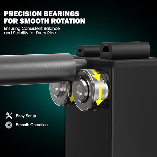 Motorcycle Wheel Balance Stand, Heavy-Duty Single-Axle Wheel Balancing Tool for Static & Dynamic Tire Alignment - style: Lightweight Version-Update