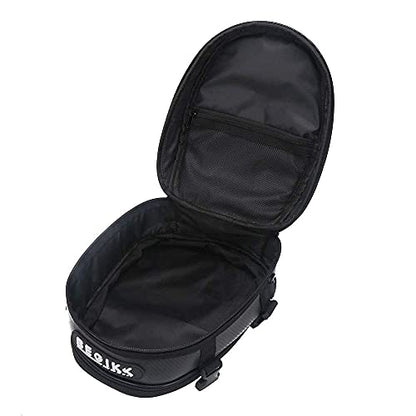 JFG RACING Motorcycle Bag,12L Dual Universal Motorcycle Tail Bag Seat Bag Backpack Saddlebag Luggage-Red