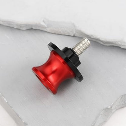 SING F LTD Motorcycle M8 Rear Swingarm Spools Sliders Swing Arm Stand Screw Compatible with Kawasaki Z900 / RS 2017-2025, Red - color: Red
