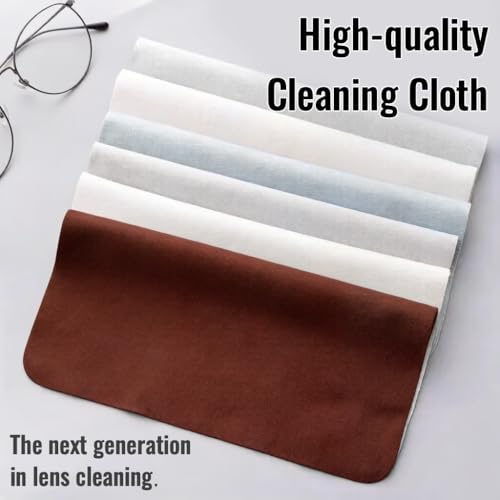 10 Pack Microfiber Chamois Cleaning Cloths, Safety & Scratch-Free Lens Cleaning, Premium Lint-Free Lens Cloth for Glasses, Phone Screen, Camera Lens, Car Screen &Mirror, VR/AR Headset, Reusable, Khaki - color: Khaki