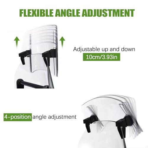 PACEWALKER Universal Motorcycle Windshield Extension Motorcycle Wind Deflector Fit for Kawasaki Honda Suzuki Yamaha Harley Most Motorcycle Scooter Dirt Bikes (Brown)
