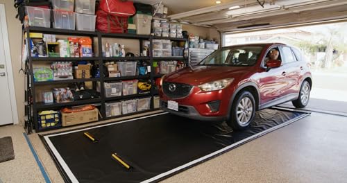 GaraMat Garage Floor Vehicle Containment Mat 8ft x 16ft - size: 8ft x 16ft