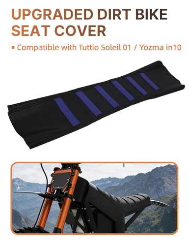 Ebike Seat Cover for Yozma in 10/Tuttio Soleil01 Electric Dirt Bike, Anti-Slip and Waterproof, Thickened Seat Cover for Yozma/Tutti Electric Motorcycle, Ebike Upgraded Replacement Part, Blue - color: Blue