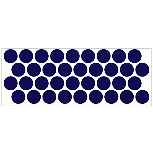 LiteMark Reflective Purple 1 Inch Circle Sticker Decals for Helmets, Bicycles, Strollers, Wheelchairs and More - Pack of 36 - color: Purple