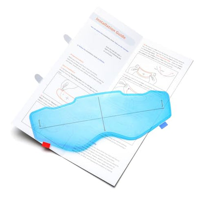 Anti-Fog Helmet Visor Film for Motorcycle Helmets Face Shield Compatible with ARAI XD4 Helmets Visor Insert Anti-fog | Clear Vision Fog Free Helmet Shield for Cold and Rainy Days 3.7" x 10.7" - size: ARAI XD4