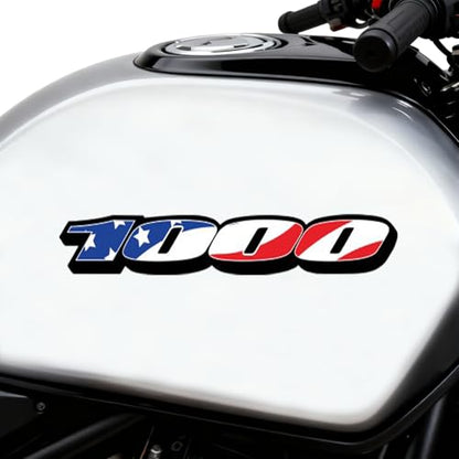 Motorcycle Reflective Vinyl Fairing Sticker Decal for GSXR1000 (Blue&Red) - color: Blue White Red