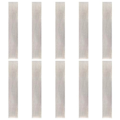 Flexible Reflective Tape 2" x 11.8" -10 Pcs Waterproof Safety Warning Tape Conspicuity Strong Adhesive Reflector for Bike, Motorcycle, Traffic Safety Cones, Safety Bollard