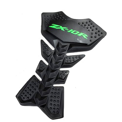 Motorcycle Green Gas Fuel Tank Pad Protector Anti-Slip Rubber Guard Compatible With Kawasaki ZX10R ZX-10R ZX10RR