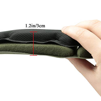 Tactical Helmet Pads - Universal Replacement Internal Memory Foam Pad Inserts for ACH, MICH, EXF Helmets - color: Black-1st