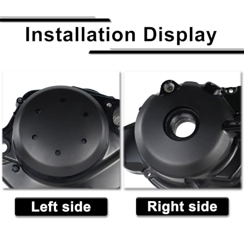 Xitomer Engine Cover Compatible with TW200 Motorcycle Engine Clutch Ignition Case Savers Guards Compatible with TW200 2003-2024 (Black)