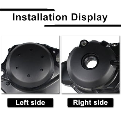 Xitomer Engine Cover Compatible with TW200 Motorcycle Engine Clutch Ignition Case Savers Guards Compatible with TW200 2003-2024 (Black)