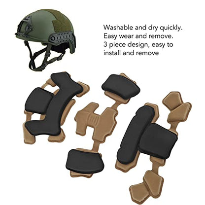 Bewinner Helmet Dial Suspension System Chin Strap - 3rd Generation Adjustable Helmet Liner System Steap Kit with Internal Sponge Pad (Mud Spongeand Suspension)