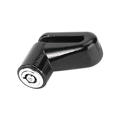 Wheel Lock, Disk Brake Alarm for Metal Bike Lock Disc Brakes Theft Locks, Disk Brake Alarm for with Plastic Frame and Keys, Black (Black) - color: Black