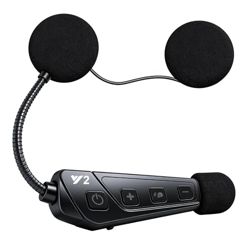 OBEST Motorcycle Bluetooth Headset, Motorcycle Communication System with Auto-Answering Call, Bluetooth 6.0 & IP56, Outdoor Headset for Motorcycling Skiing and Climbing