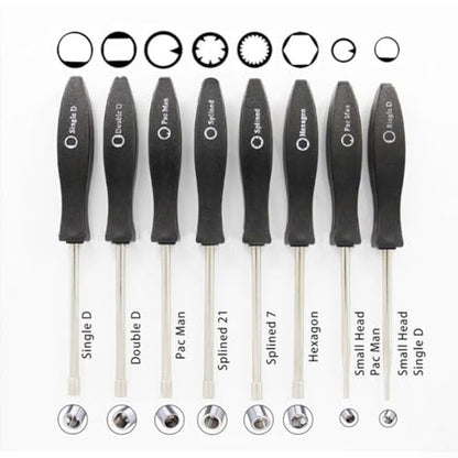 8-Piece Carburetor Adjustment Tool Kit with Cleaning Brush, High-Grade Alloy Steel Screwdriver Set Lawn Mower, Motorcycle and Chain Saw Repair, Lasting