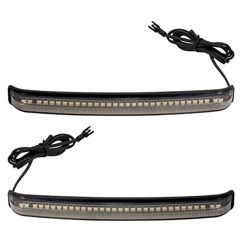 LED Saddlebag Tail Light with Running Brake Light and Sequential Turn Signal Lamp Fit for Harley Touring Street Glide Road King Road Glide Electra Glide Ultra Limited 2008-2013 (Smoked Lens) - color: 2008-2013 Smoke