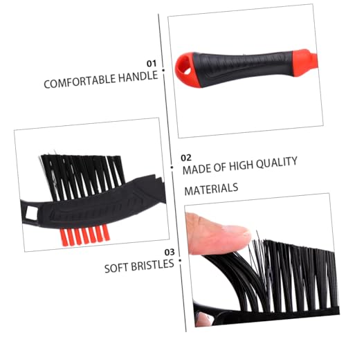 2Pcs Bike Chain Cleaning Brush Non Slip Handle Scrubber Kit for Thorough Bike Chain Maintenance and Care