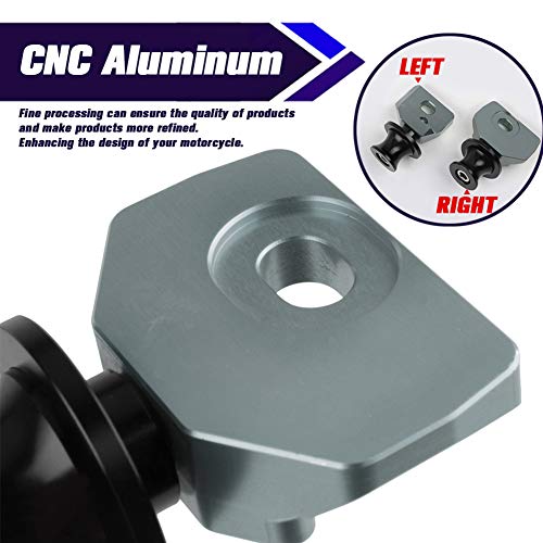 Motorcycle CNC Aluminum Rear Wheel Fork Axle Slider Swingarm Spools Stand Pick Up for H.onda CB650R CBR650R CB 650R CBR 650R CB 650 R CBR 650 R 2019 2020 2021 2022 2023 (Titanium) - color: Titanium