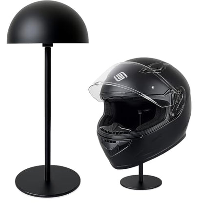 Helmet Stand - Metal Rotation Stand for Motocycle, Caps, Hats & Rugby Helmets - color: halfball*1