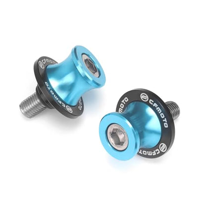 10MM 675SS Swing Arm Spools Sliders Stand Pool Screws Fit For CFMOTO 675SS Stand Frame Slider Crash Bar Accessories,CNC T6061 Aluminum (Light Blue) - color: Light Blue