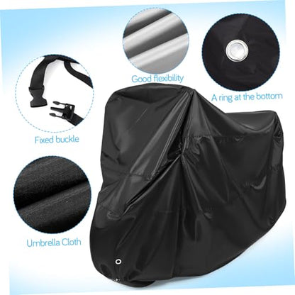 Alipis Motorcycle Cover XXL Tarpaulin Protective Bag Portable Dust Sunscreen Protection for Features Lockhole for Security