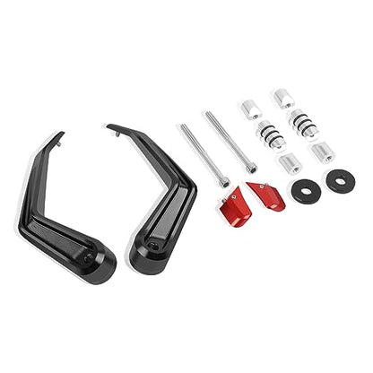 Compatible with 7/8" 22mm Brake Clutch Lever Guard CNC Aluminum Red Motorcycle Handlebar Levers Protector Accessories - color: Red