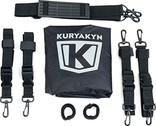 Kuryakyn 5282 Momentum Freeloader Expandable Motorcycle Travel Luggage: Weather Resistant Duffle Bag with Sissy Bar Straps, Black - style: Freeloader Duffle