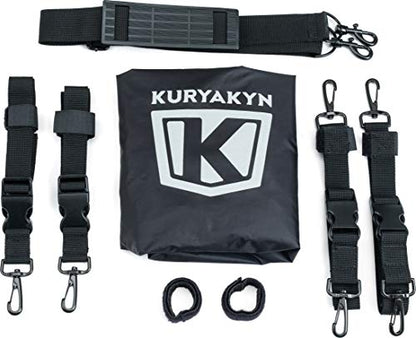 Kuryakyn 5282 Momentum Freeloader Expandable Motorcycle Travel Luggage: Weather Resistant Duffle Bag with Sissy Bar Straps, Black - style: Freeloader Duffle