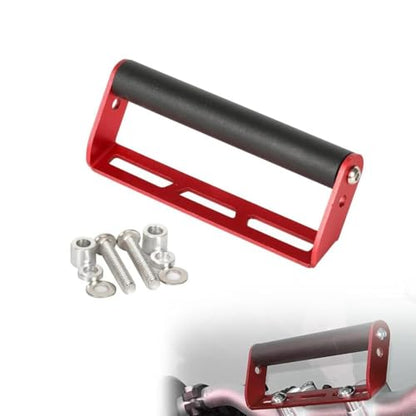 Off-Road Motorcycle Phone Mount, Universal Handlebar Mount for GPS Navigation & Smartphone, Dirt Bike Phone Holder (Red) - size: Red