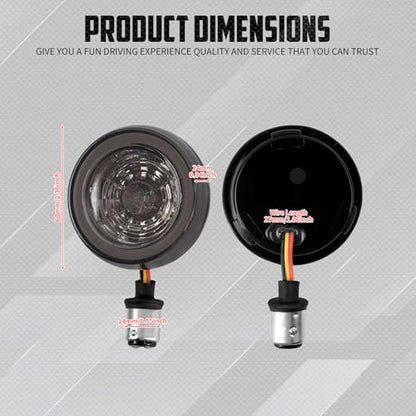 Motorcycle LED Turn Signals Bulbs Front 1157 Bullet Lights Fit for Harley Softail Dyna Sportster Touring CVO Electra Glide Classic Street Glide Road Glide